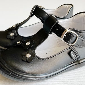 Beautiful Mary Jane Baby Girl Shoes 6106# |100% Leather and handmade |Comfortable｜Black｜Lovely Pink |Toddler|Little girl |Cute shoes