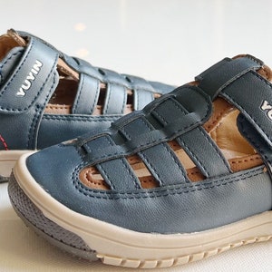 Jongenssandalen gesloten teen leren peutersandalen buitensport Casual sandalen (peuter/kleine kinderen/grote kinderen)