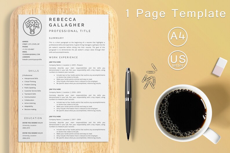 Florist Resume Template for Word - Il 794xN.4456310915 Wazu 