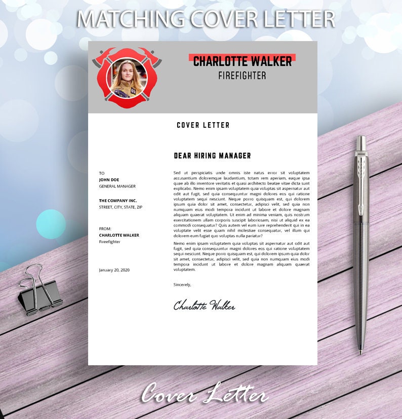 Firefighters Resume Template for - Il 794xN.2133969376 Crxi 