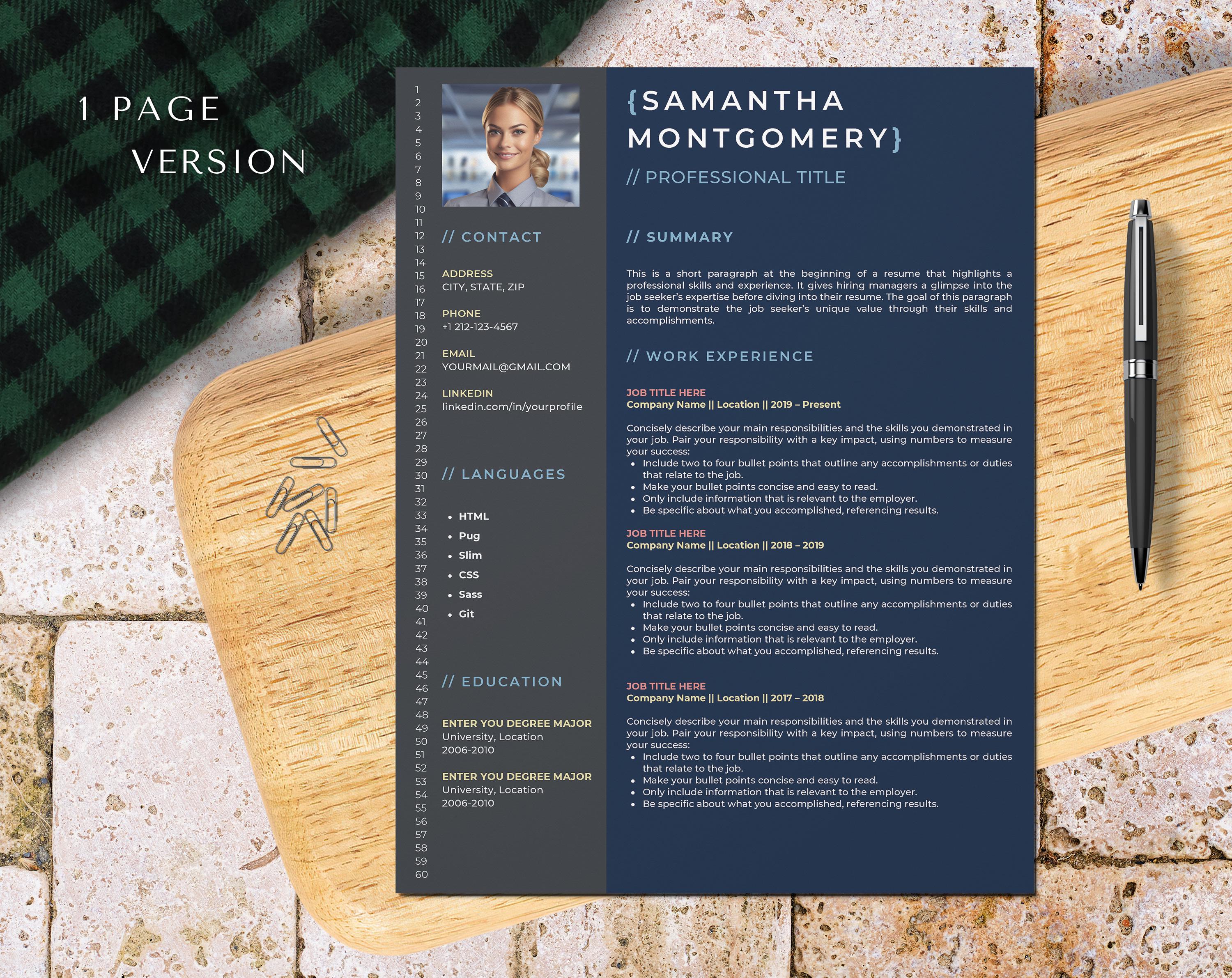 Software Developer Resume Template for Canva, Software Engineer, It ...