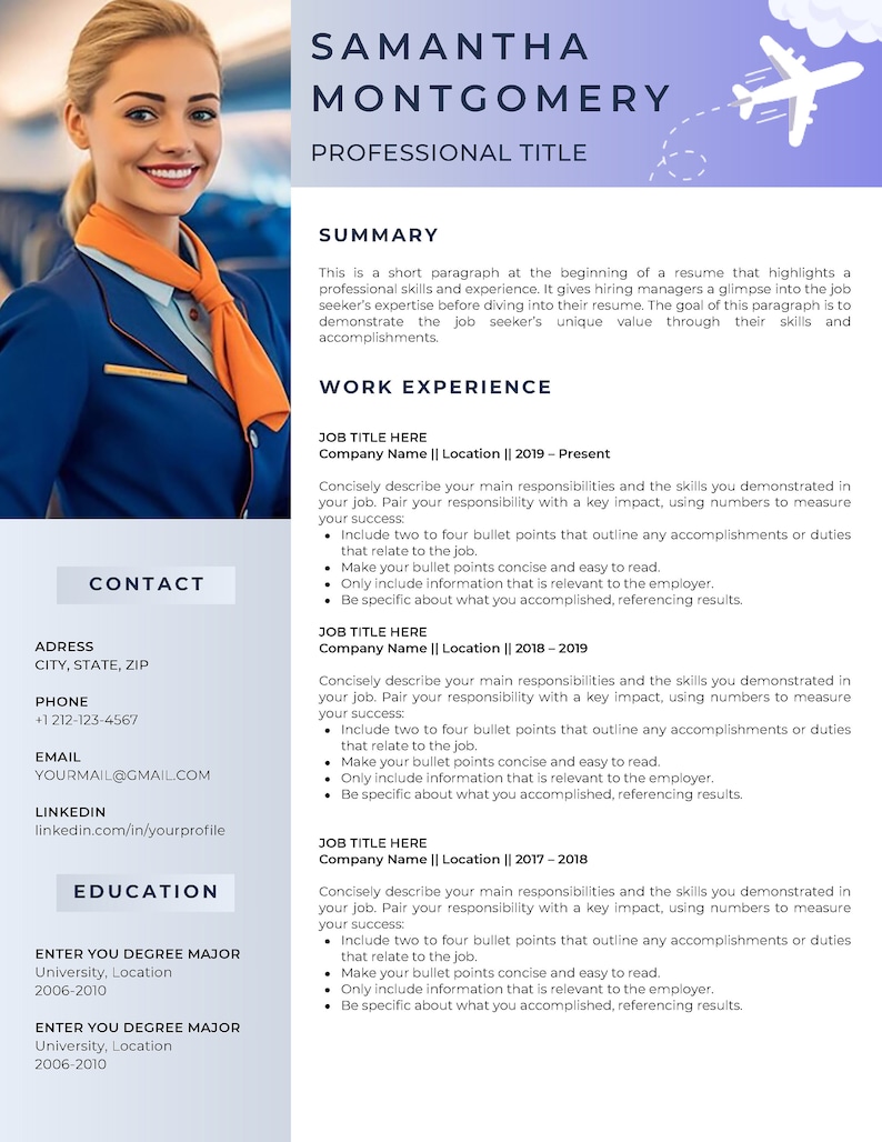 Flight Attendant Resume Template - Il 794xN.5616271133 Oo3m 