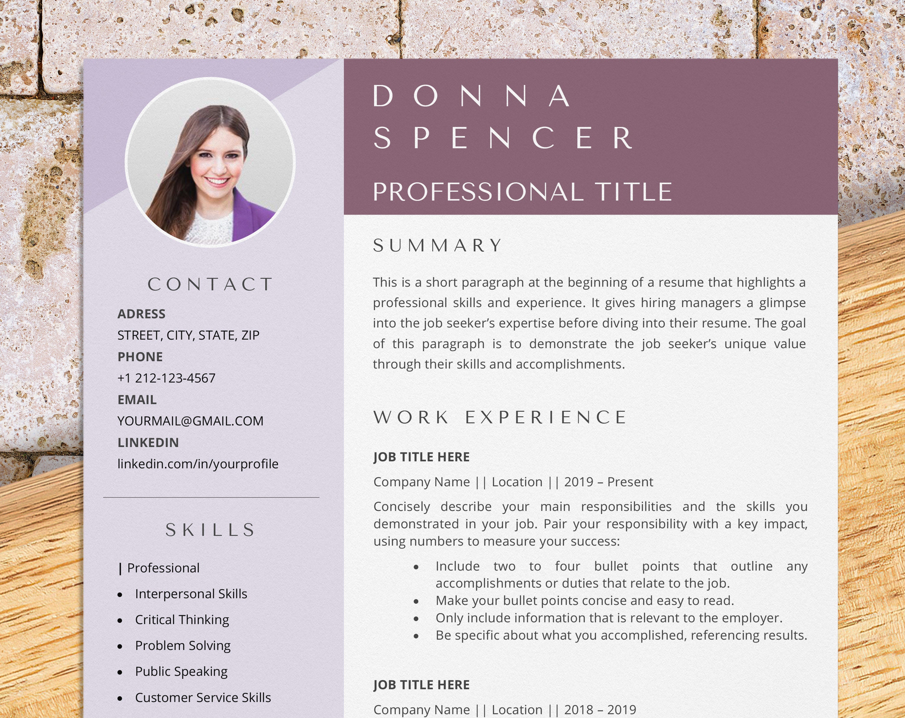 Nanny Resume Template for Word, Babysitter Resume, Includes Matching Nanny Resume Template for Word, Babysitter Resume, Includes Matching