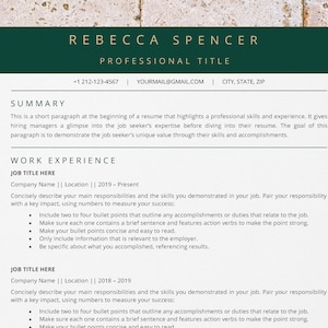 ATS resume template for Word: create a clean and professional resume