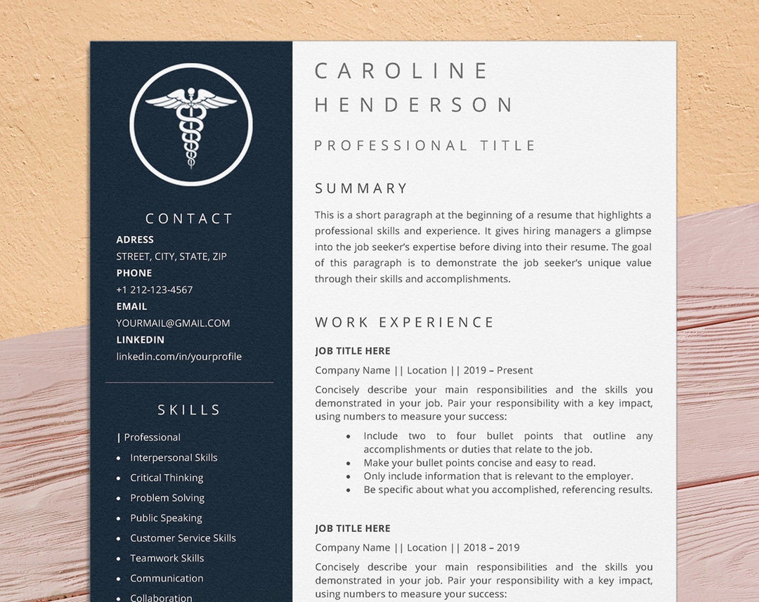 PACU Nurse Resume Template for Word Icu Nurse Er Nurse Nicu Etsy PACU Nurse Resume Template for Word Icu Nurse Er Nurse Nicu Etsy