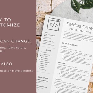 front end developer resume template