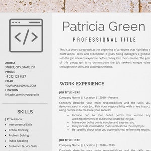 software engineer resume template