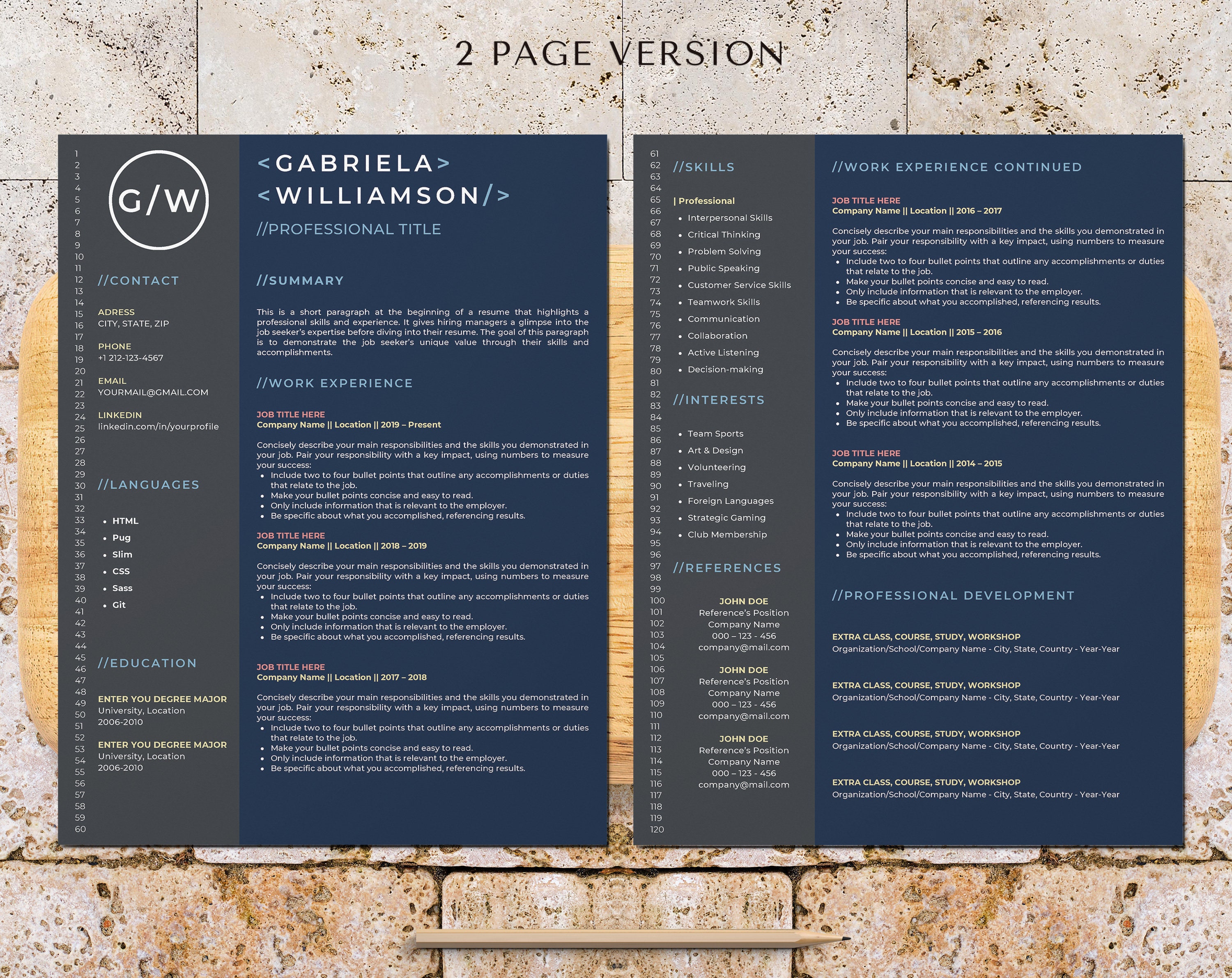 It Developer Resume Template for Canva, Software Developer and Engineer ...