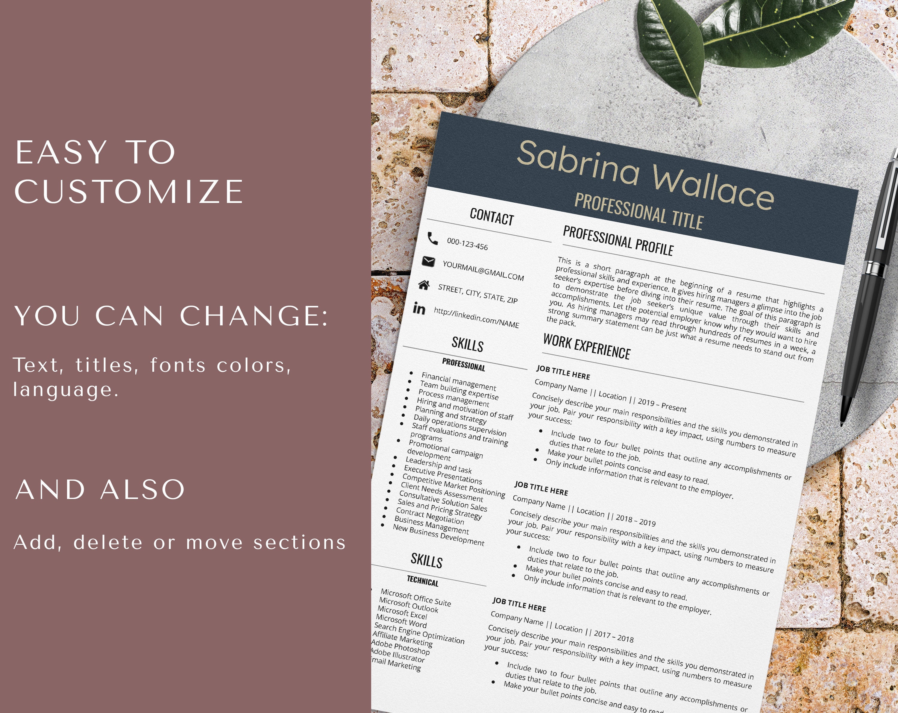 Harvard amp Yale Resume Template - Il Fullxfull.4989481190 I9df