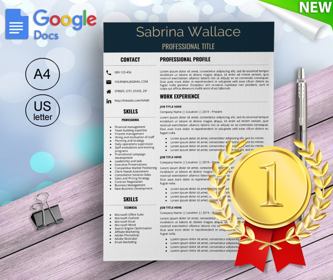 Harvard & Yale Resume Template for Google Docs Federal Etsy Harvard & Yale Resume Template for Google Docs Federal Etsy
