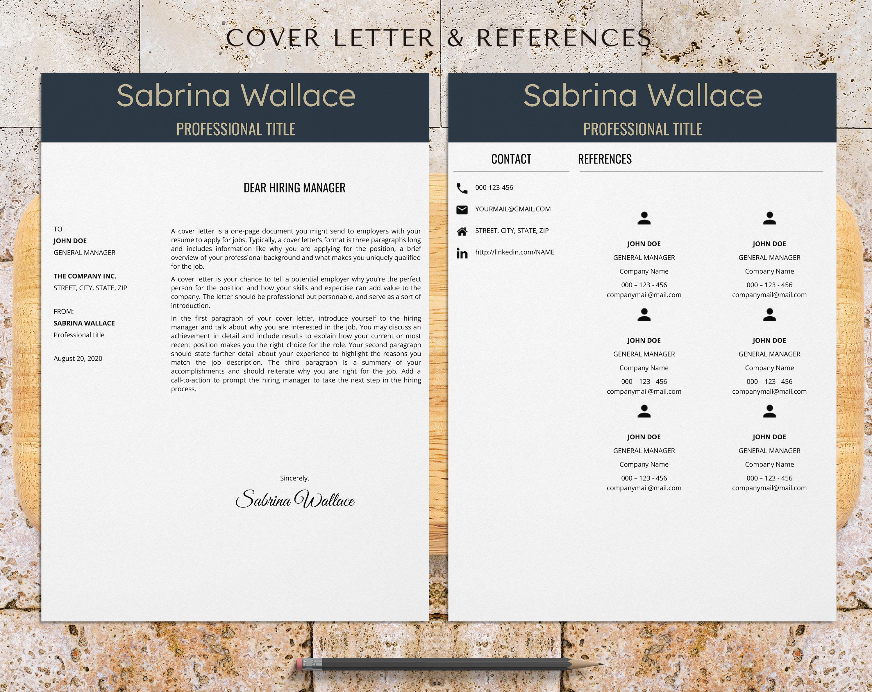 Harvard & Yale Resume Template for Google Docs Federal Etsy