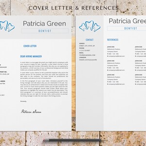registered dental assistant cover letter and reference page template