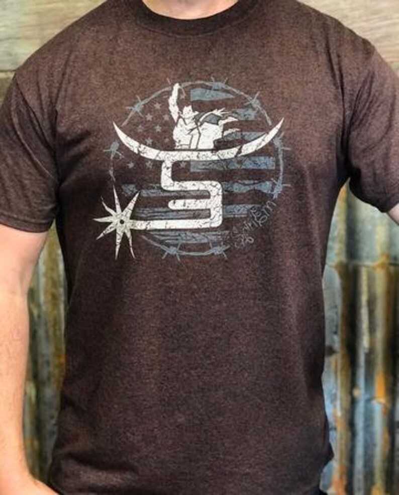 Spin Em/' Men/'s T-Shirt Bullrider