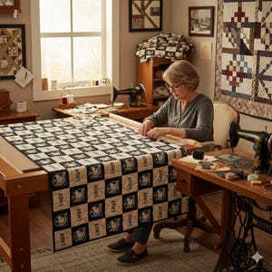 Army Checker Print Fabric - 4 Yards Continuous