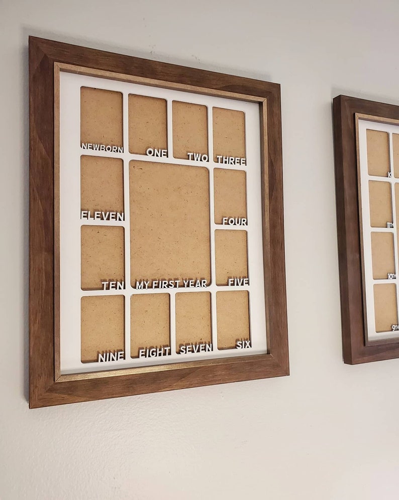 Baby First Year Personalized 11x14 Picture Frame Inserts Etsy