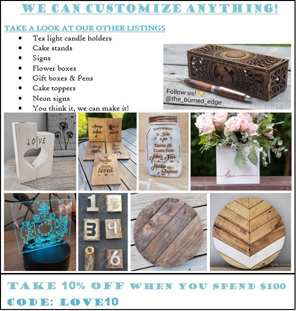 Cake Stands Rustic Wedding Table Decor Wood Cake Riser | Etsy