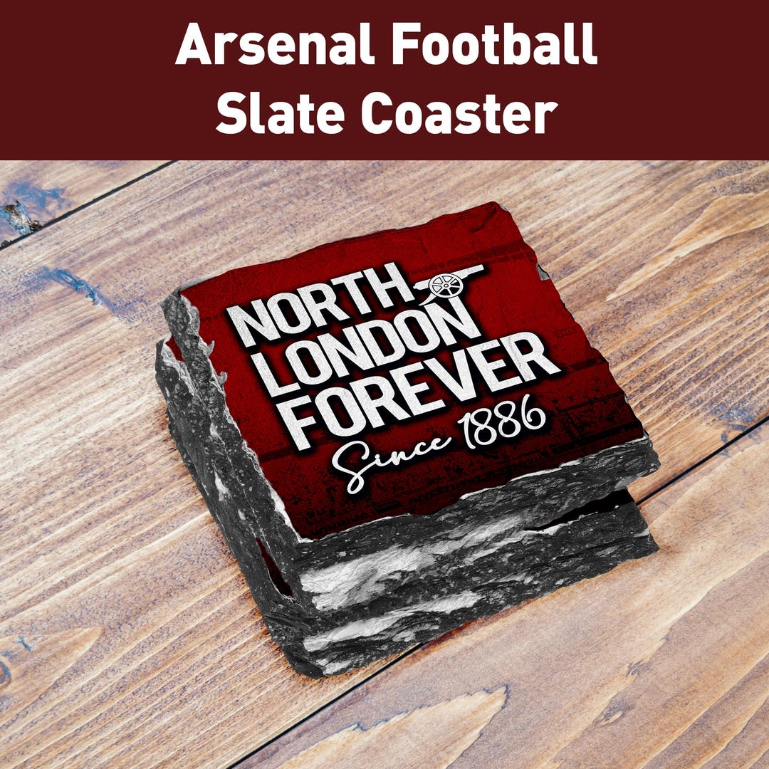 Arsenal Football Slate Coaster | North London Forever | Perfect ...