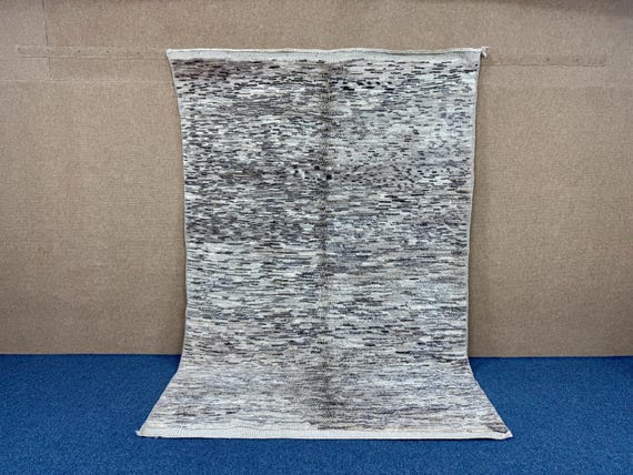 Authentic Moroccan Rug – Handmade Wool Area Rug – Thick Soft Pile – Tribal Berber Carpet – One-of-a-Kind Home Decor-7x10 Feet Abstract Rug