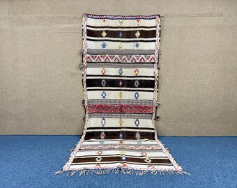 vintage hanbel kilim 4,9 x 11 ft