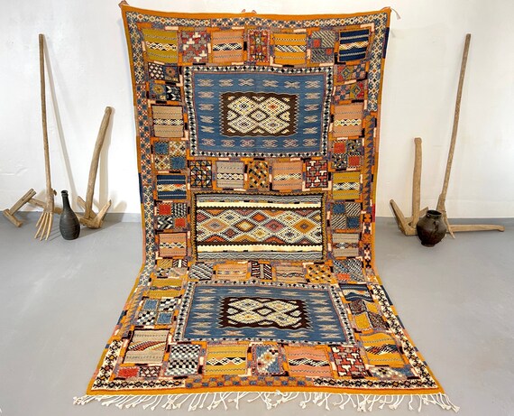 CUSTOM MOROCCAN RUG - Glaoui rug handmade with all sizes, geometric rug