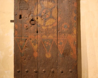 moroccan door farme, morroccan door, 25x39 inch, wood door, handmade door, berber morrocan door,