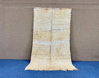 Vintage Boujaad Rug 4x8 - Unique Moroccan Rug - Handmade Berber Rug - Authentic Moroccan Wool Carpet