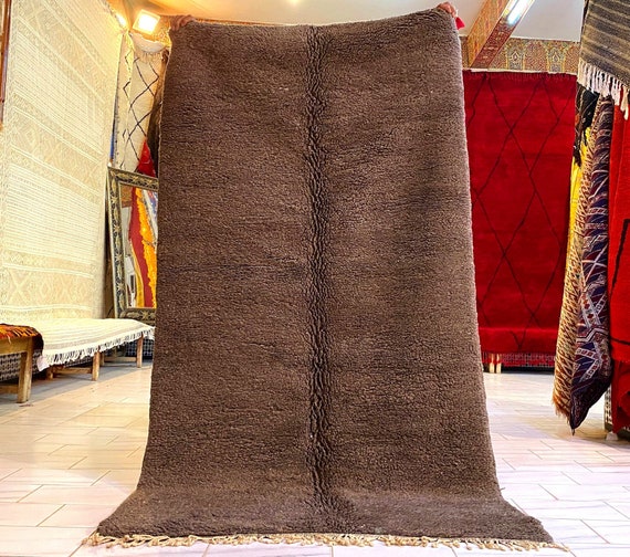 Gray rug moroccan, 3x7 Rug, Beni Ourain Rug Hand Knotted rug, Berber Moroccan Rug, Beni Mrirt Rug