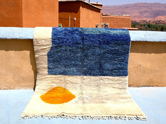 Vibrant 6x10 Colorful Berber Beni Ourain Rug-Luxe Multicolor Moroccan Rug