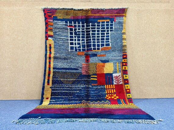 blue mrirt rug 9 x 5,9 ft