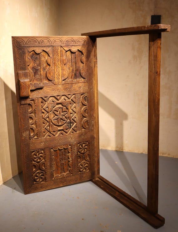 ☺︎ Buy Moroccan Door Frame, Islamic Door, Berber Door, 29x43