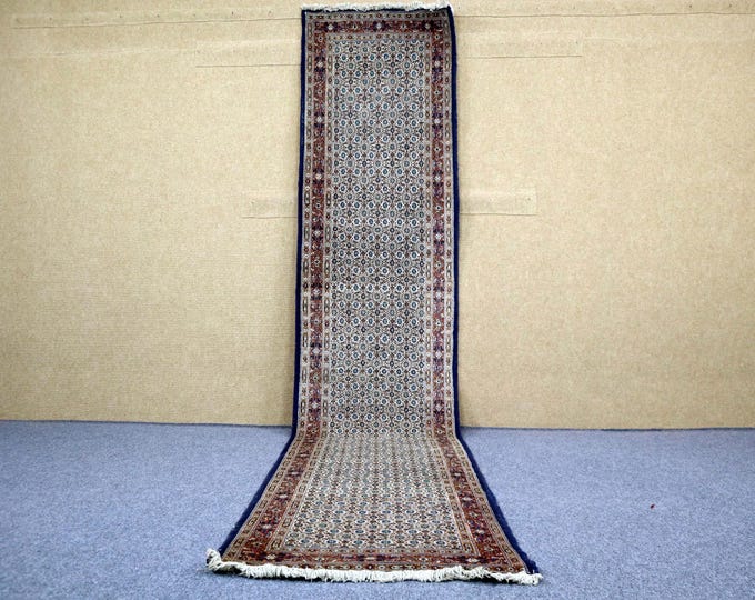 Premium Moroccan Runner Rug 2x12 - Handwoven Berber Rug - Moroccan Runner Rug for Entryway and Hallway