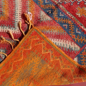 Orange Moroccan Rugs | Vibrant Orange Wool Rugs for a Bold Statement
