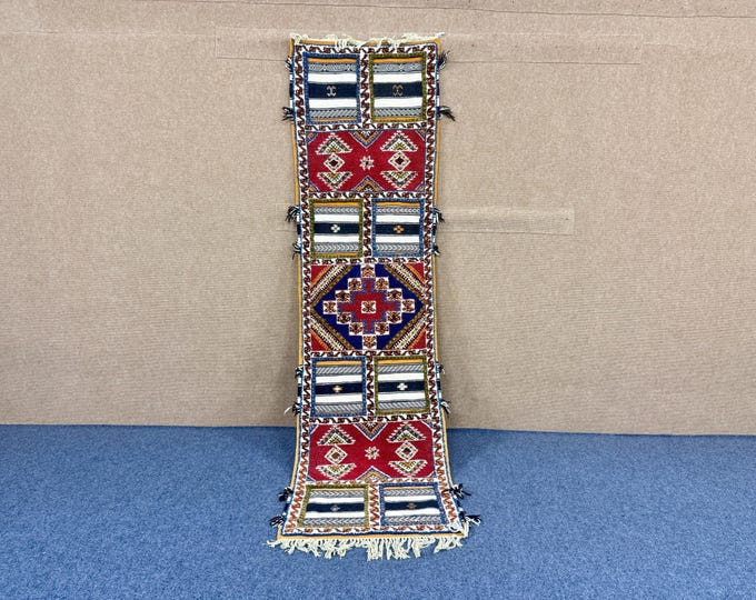 Berber Glaoui runner 2x8 - Unique Moroccan Runner - Handwoven Hallway Rug