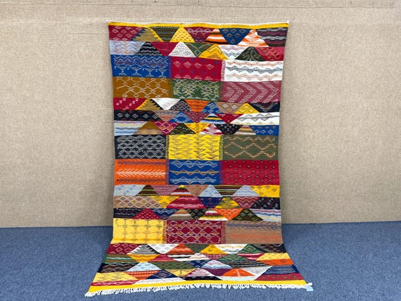 Authentic Moroccan Rug Picasso 5.4 x 8.6