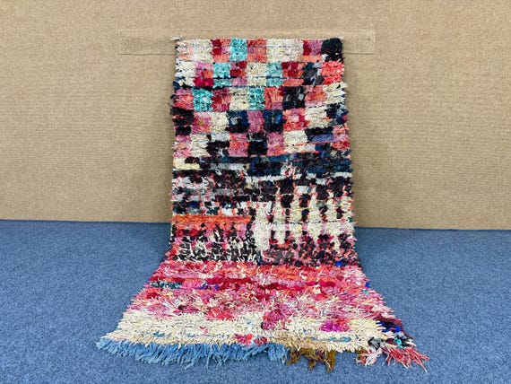 boucherouite rug 6,9 x 3,4 ft