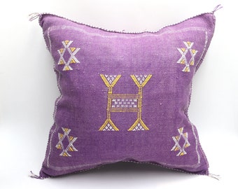 Soft Pillow Cover-Handmade Cactus Silk Pillow-Moroccan Pillowcase-Sabra Pillow-Bohemian Urban Decor