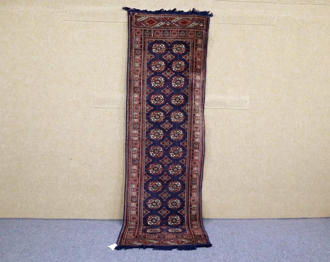 Authentic Moroccan Runner Rug 2x8 - Berber Handwoven Runner - Natural Wool Area Rug - Entryway Runner Rug - Tribal Kitchen Runner