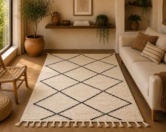 Beni Ourain rug 5,6 x 3,8 ft