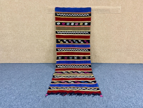 Handmade Moroccan Runner Rug – Boho Wool Carpet 2x6 – Long Tribal Berber Style - Soft Wool Runner - Moroccan Rug Handmade – Long Hall Carpet