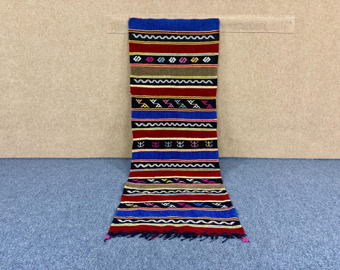 Handmade Moroccan Runner Rug – Boho Wool Carpet 2x6 – Long Tribal Berber Style - Soft Wool Runner - Moroccan Rug Handmade – Long Hall Carpet