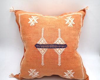 PEACH MORROCAN cactus silk PILLOW 18x18 pillow covers, handmade throw pillow cover, halloween pillow