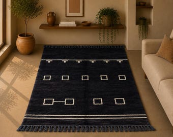 Beni Mrirt Rug – Luxury Moroccan Wool Rug – Thick & Soft –Moroccan Handwoven Carpet – Unique Design– Atlas Mountains Craft – Beni Mrirt