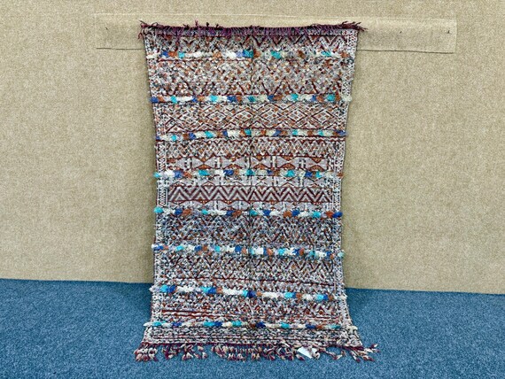 Vintage Moroccan Kilim 2.9x5 ft