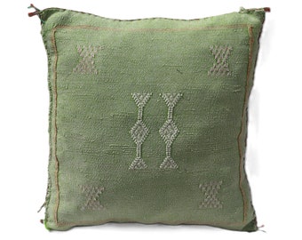 GREEN MORROCAN cactus silk PILLOW 18x18 pillow covers, handmade throw pillow cover, halloween pillow