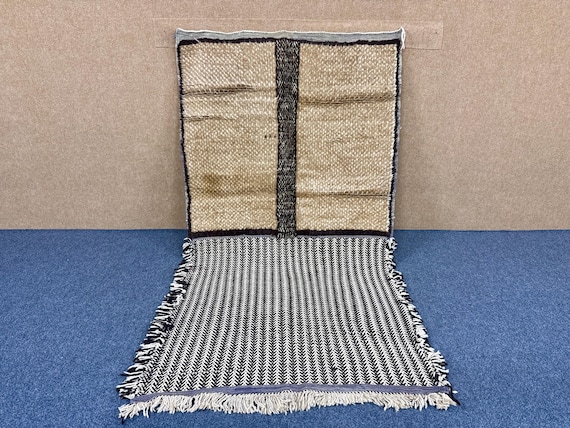 Handmade Taznakht Rug 4 x 7 ft – Moroccan Tribal Rug – Wool Area Carpet - Ethnic Moroccan Rug - Moroccan Bohemian Rug - Traditional Carpet