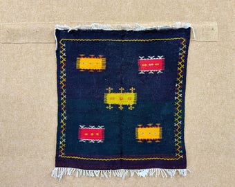 black Akhnif rug 3,2 x 3,6 ft