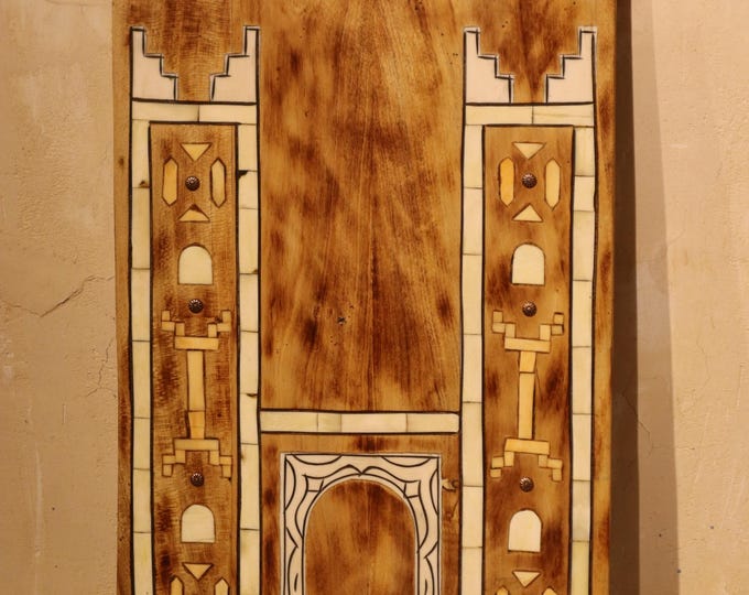 castle door, moroccan door, african door pull, 14x23 inch door