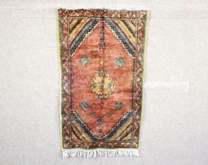 Moroccan Taznakhet Rug 3x5 - Handwoven Berber Rug - Small Moroccan Rug - Tribal Boho Rug