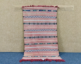 Moroccan Rug3x4,8 ftBoho Small Area Rug