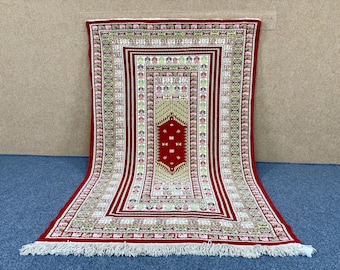 Unique Moroccan Rug 5x7 – Handmade Berber Rug – Living Room Rug – Masterpiece Large Rug –Premium Wool Quality Rug – One of a Kind Decor